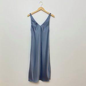 Victoria's Secret Silky Slip Dress in Sky Blue XS